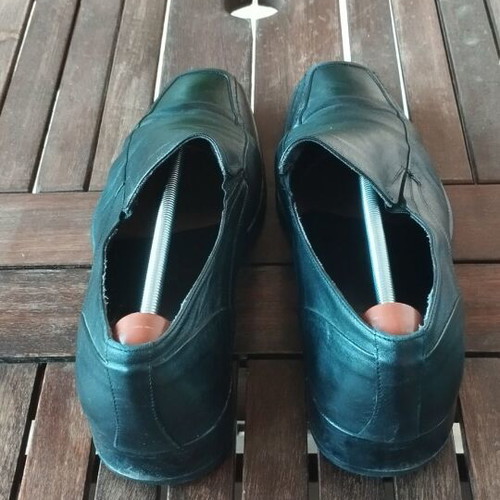 Lorenzi men's leather formal slip-on shoes EU 45 like new, black