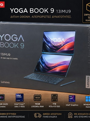 Лаптоп Lenovo Yoga Book 9 13IMU9 13.3" OLED с двойни екрани нов