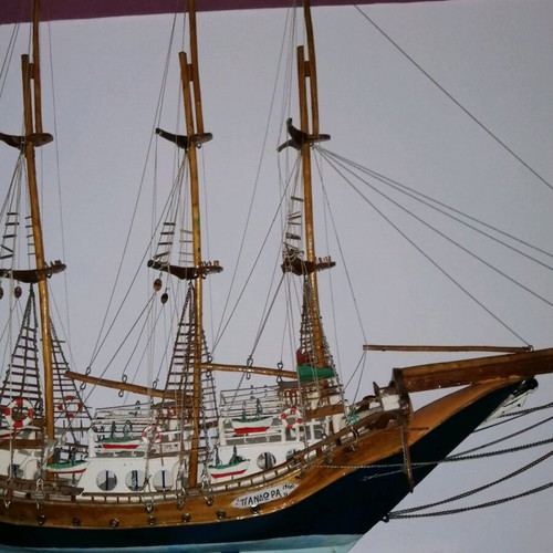 Handmade Vintage Sailboat from the 1960s