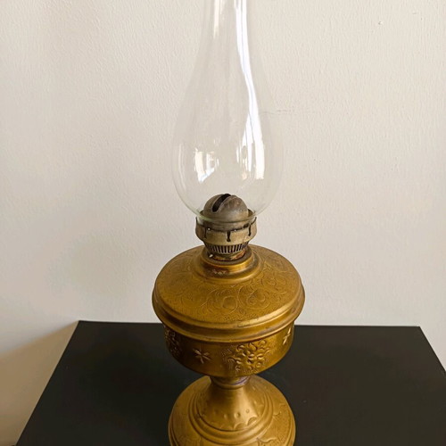 Brass lamp used, vintage