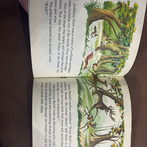 Walt Disney's Story of Bambi collectible set like new, book and vinyl record