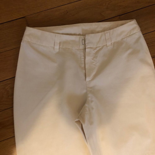 Ferre beige pants XS with embroidered cutout lace