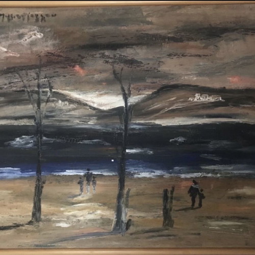 Painting by N. Tzizmetzoglou oil on canvas like new