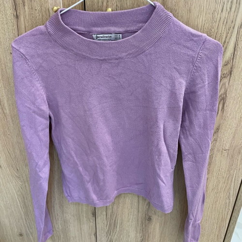 Stradivarius thin sweater like new, crop top, size M, purple