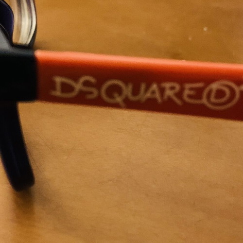 Dsquared2 DQ5005 eyeglass frame, blue and red