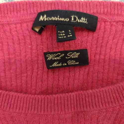 Massimo Dutti sweater used, fuchsia with bell sleeves, fitted