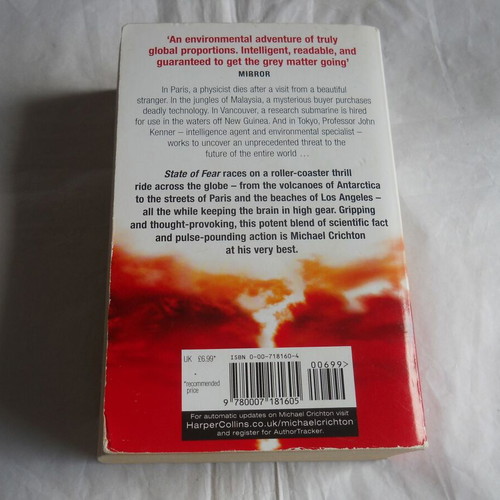Michael Crichton State of Fear used paper novel