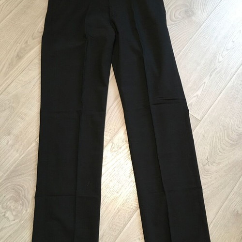 Dolce & Gabbana vintage straight trousers for women, size 32/46, black/grey