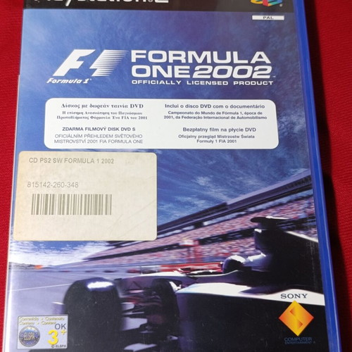 Formula One 2002 PlayStation 2 game used