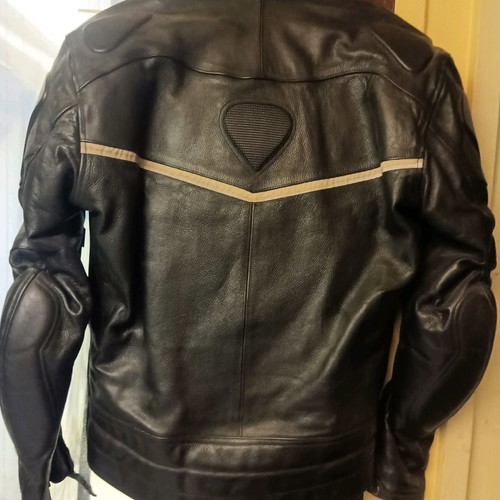 Motorcycle jackets new, leather and size large, set of two
