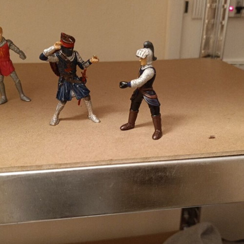 Knight figures used, set of 5