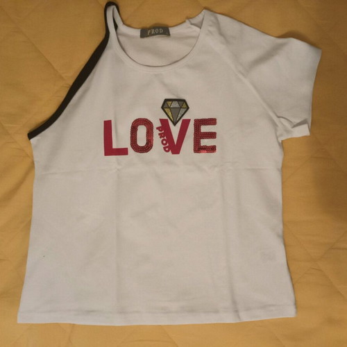 Girls' blouse 14 years new, white and red