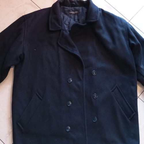 Men's coat like new, black, size L