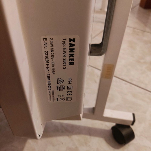 ZANKER space heater used, made in Germany