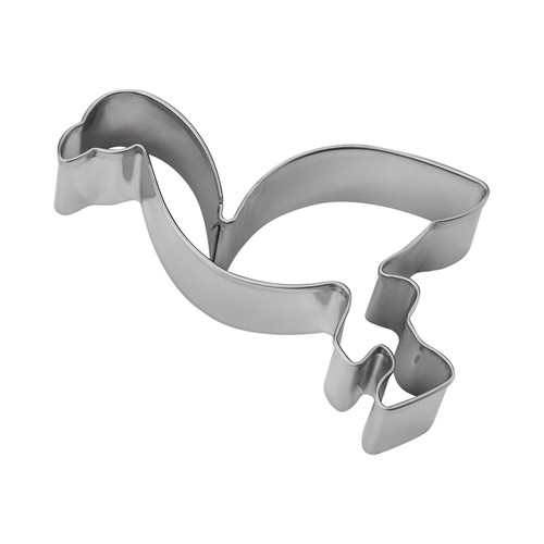 Flamingo cookie cutter like new stainless steel