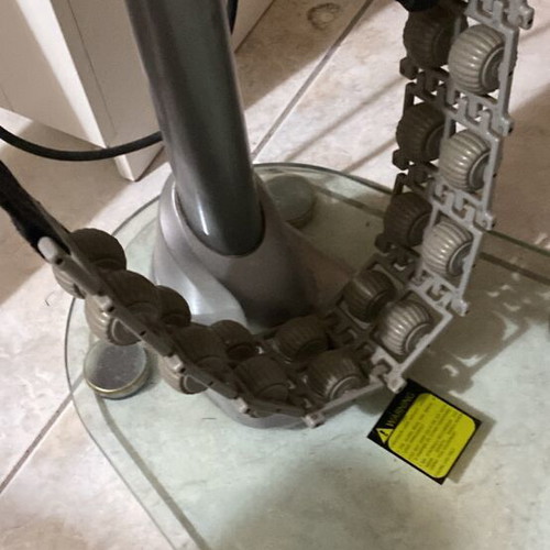 Massage machine used with two straps