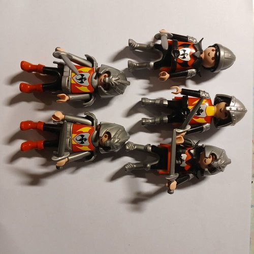 Ιππότες Playmobil μεταχειρισμένοι, 5 φιγούρες