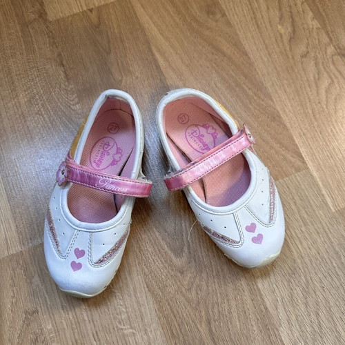 Disney Princess children's ballerina shoes size 27, white and pink