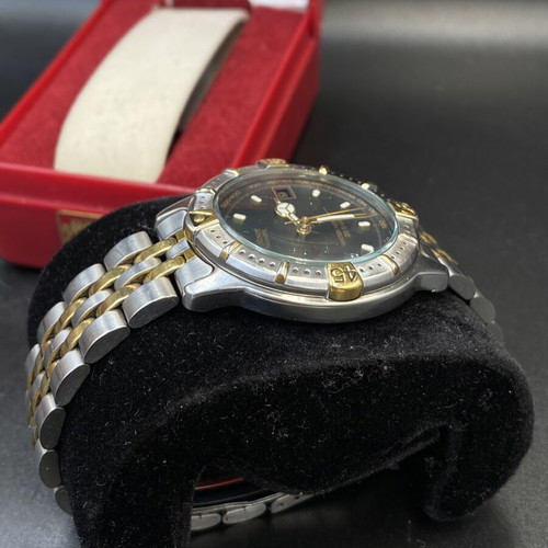 Orient Diver Two-Tone Quartz Watch like new, men's, stainless steel and gold