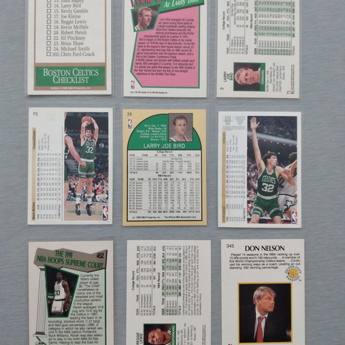 Vintage 90's NBA Boston Celtics Trading Cards Bundle of 9
