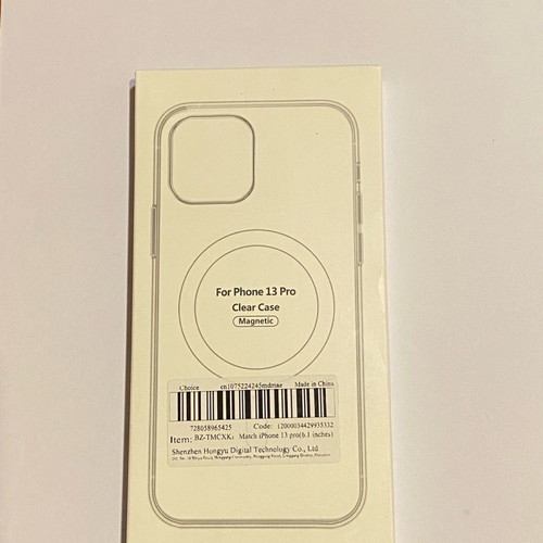 iPhone13pro Clear Case with Magnetic New