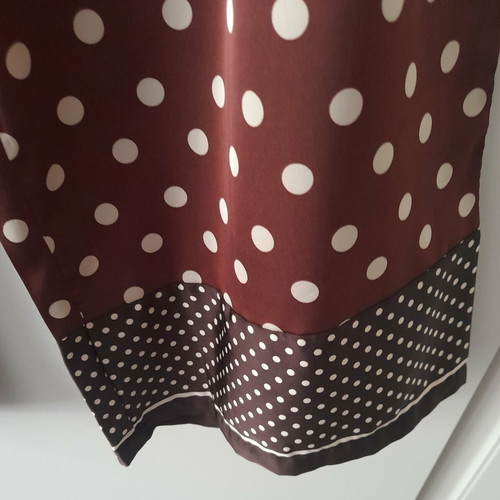 H&M summer polka dot palazzo pants, burgundy, size L