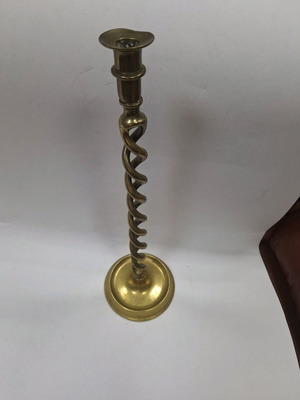 Metal candlestick like new, height 52 cm