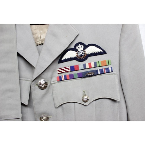 British 1950 summer pilot officer RAF tunic used
