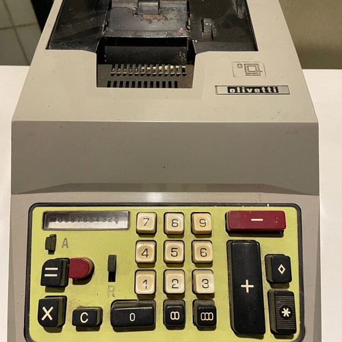 Olivetti calculator used, collectible from 60s-70s