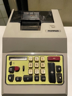 Olivetti calculator used, collectible from 60s-70s