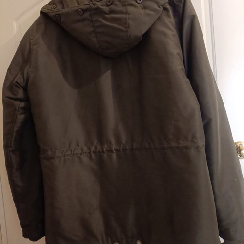 Men's jacket used, size large, with small defect