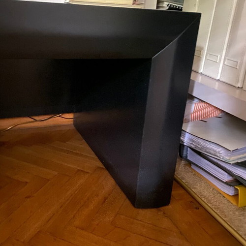 Nightstands set like new, black lacquer, 2 pieces