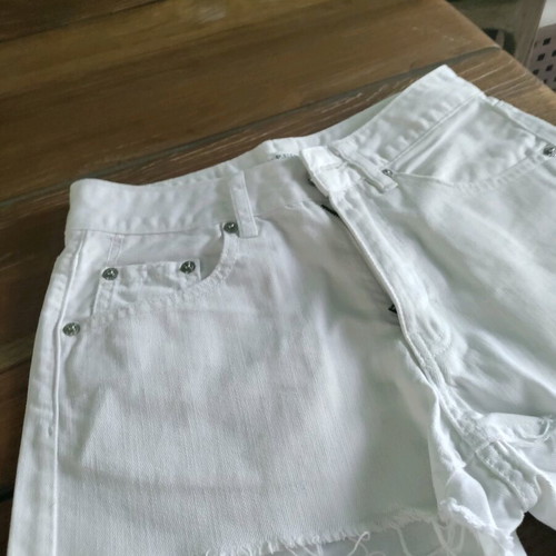 Τζιν σορτσάκι Pull & Bear καινούργιο, άσπρο, μέγεθος XS
