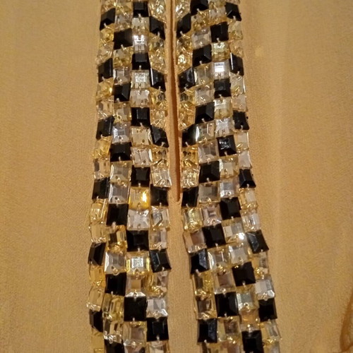 Pennyblack silk tank top mustard color size GB/10 new with strass