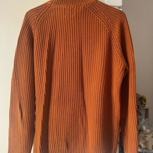 ZARA men's turtleneck size M like new, orange