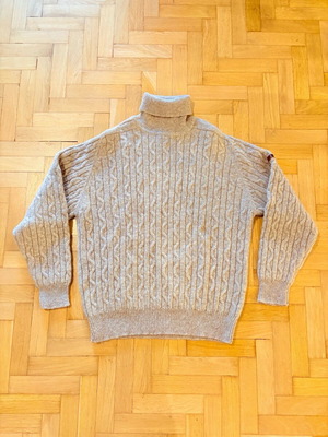 McGregor men's 100% wool turtleneck sweater like new, beige, size L