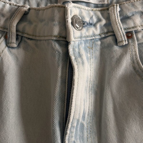 Stradivarius Vintage Wide Leg Jeans size 40, like new, turquoise