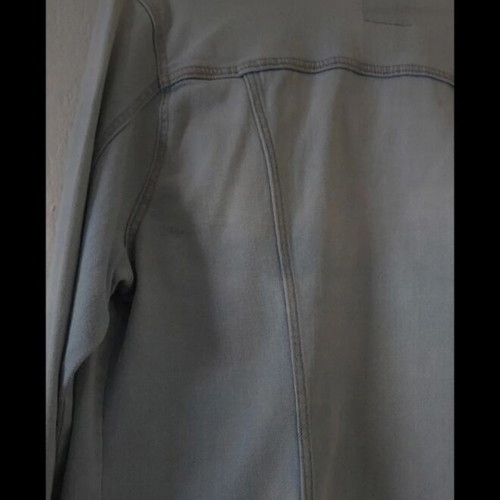 Denim jacket Bershka size L like new, turquoise