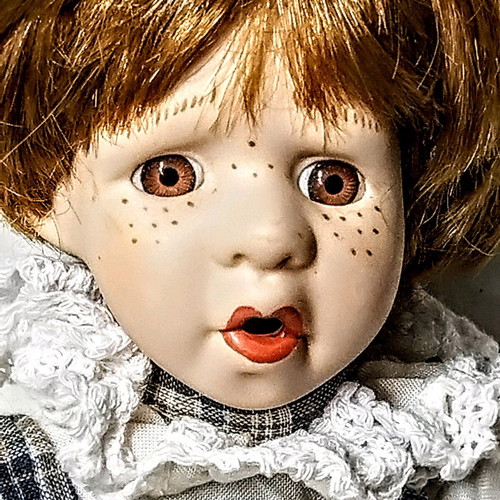 Porcelain doll boy vintage used