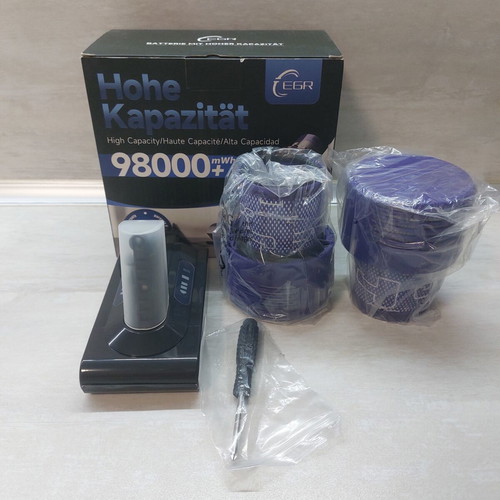 Dyson V10 (SV12) Battery 3900mAh New with 2 HEPA Filters and Screwdriver