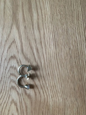 Gold-plated double ring like new