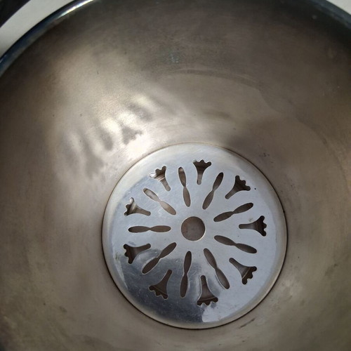 Silver-plated ice bucket Art Deco by Plato, like new, 13×13 cm