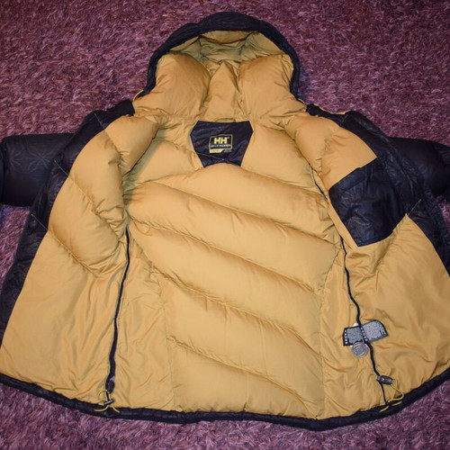 Helly Hansen women's down jacket with snowflakes size S used, black