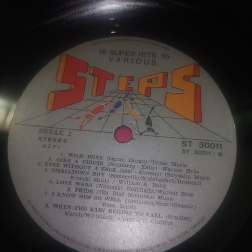 Pop music vinyl collections, 2 albums, 1985 & 1989