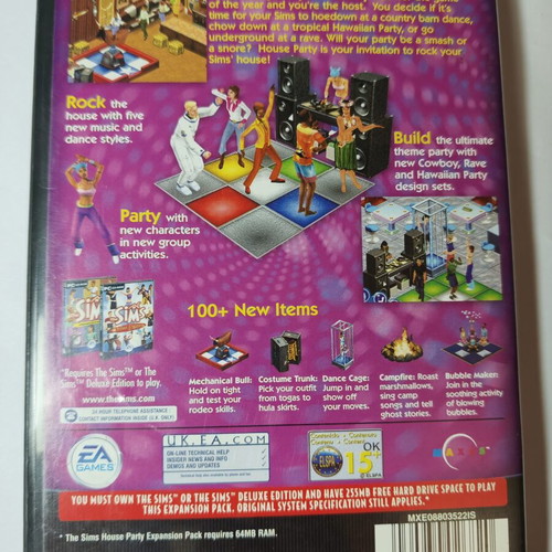 The Sims House Party Expansion Pack PC CD-ROM