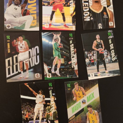 Euroleague cards pack of 8, like new
