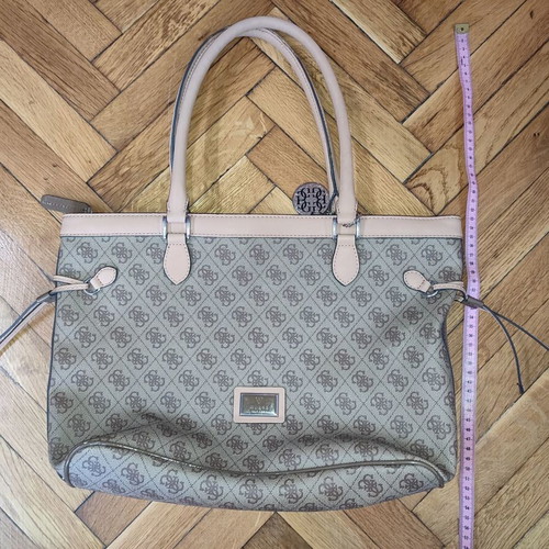 Guess shoulder bag original, used, beige and brown