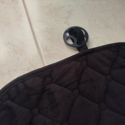 Car rear seat cover, black velvet