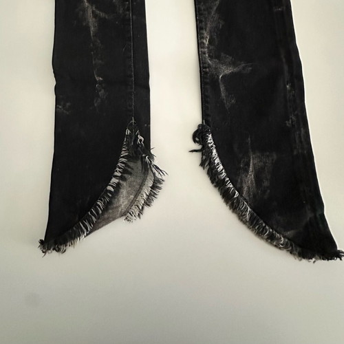 Diesel denim pants Y2K like new, black with statement hem