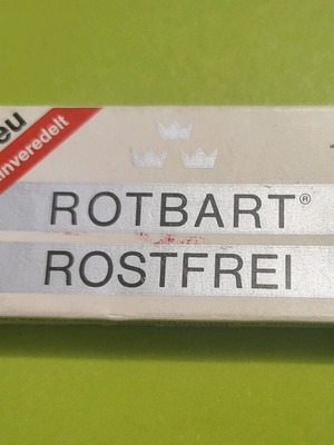 Συλλεκτικά ξυραφάκια ROTBART καινούργια, πακέτο 10 τεμαχίων